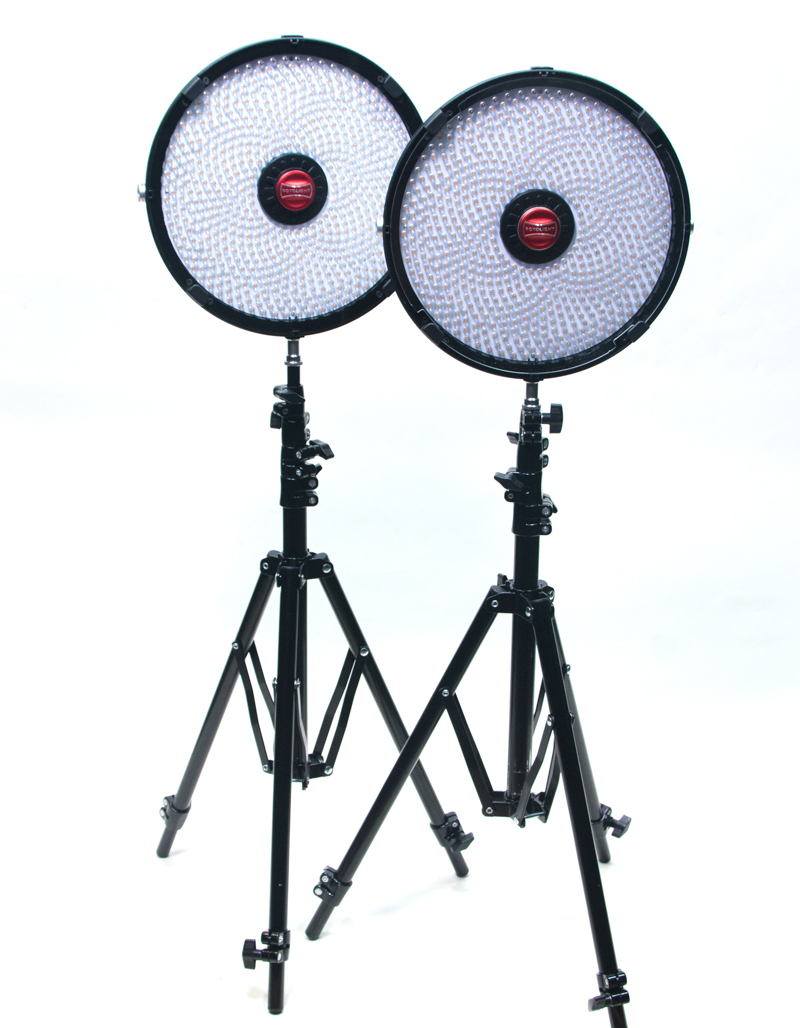 Two standing Rotolights